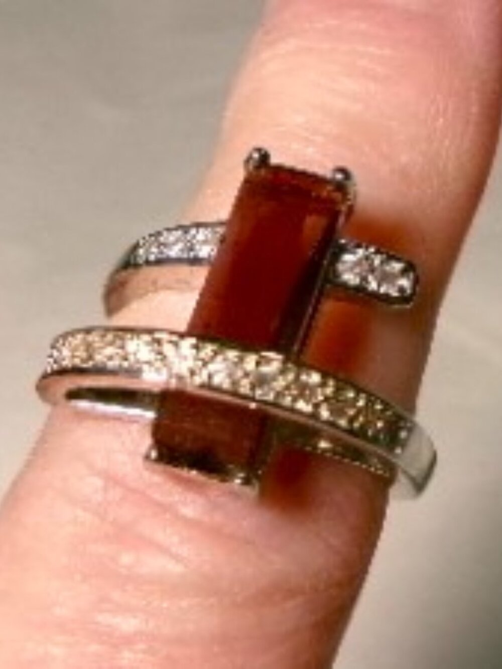 Unique Amethyst 925 Ring**Size 9**